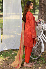3-PC Unstitched Digital Printed Lawn By Motifz | 5557-ZOEY