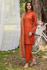 3-PC Unstitched Digital Printed Lawn By Motifz | 5557-ZOEY