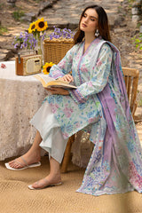 3-PC Unstitched Digital Printed Lawn By Motifz | 5558-TALIA