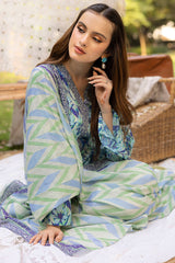 3-PC Unstitched Digital Printed Lawn By Motifz |5560-ANIKA