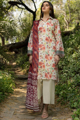 3-PC Unstitched Digital Printed Lawn By Motifz | 5561-NEHA