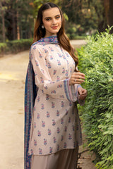 3-PC Unstitched Digital Printed Lawn By Motifz | 5562-NAYAB