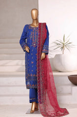 3-PC Stitched Festive Formal Embroidered Mahpara By Sadabahar | 01
