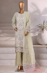 3-PC Stitched Festive Formal Embroidered Mahpara By Sadabahar | 05