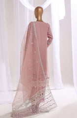 3-PC Stitched Embroidered Organza Mahpara By Sadabahar | B-120