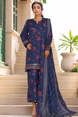 3-PC Stitched Printed Khaddar Malika By Sada Bahar | 5765