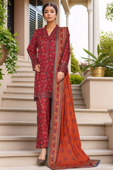 3-PC Stitched Printed Khaddar Malika By Sada Bahar | 5771