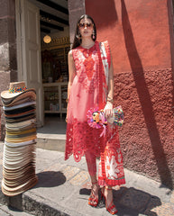 3-PC Unstitched Embroidered Lawn Odessey By Mushq | Marta