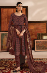 Unstitched 3 Piece Printed Khaddar By Mausummery | Carnelian