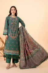 Unstitched 3 Piece Printed Khaddar By Mausummery | Clover