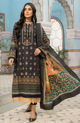 Unstitched 3 Piece Printed Khaddar By Mausummery | Onyx