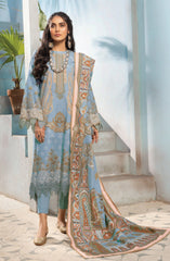 Unstitched 3 Piece Printed Khaddar By Mausummery | Opal