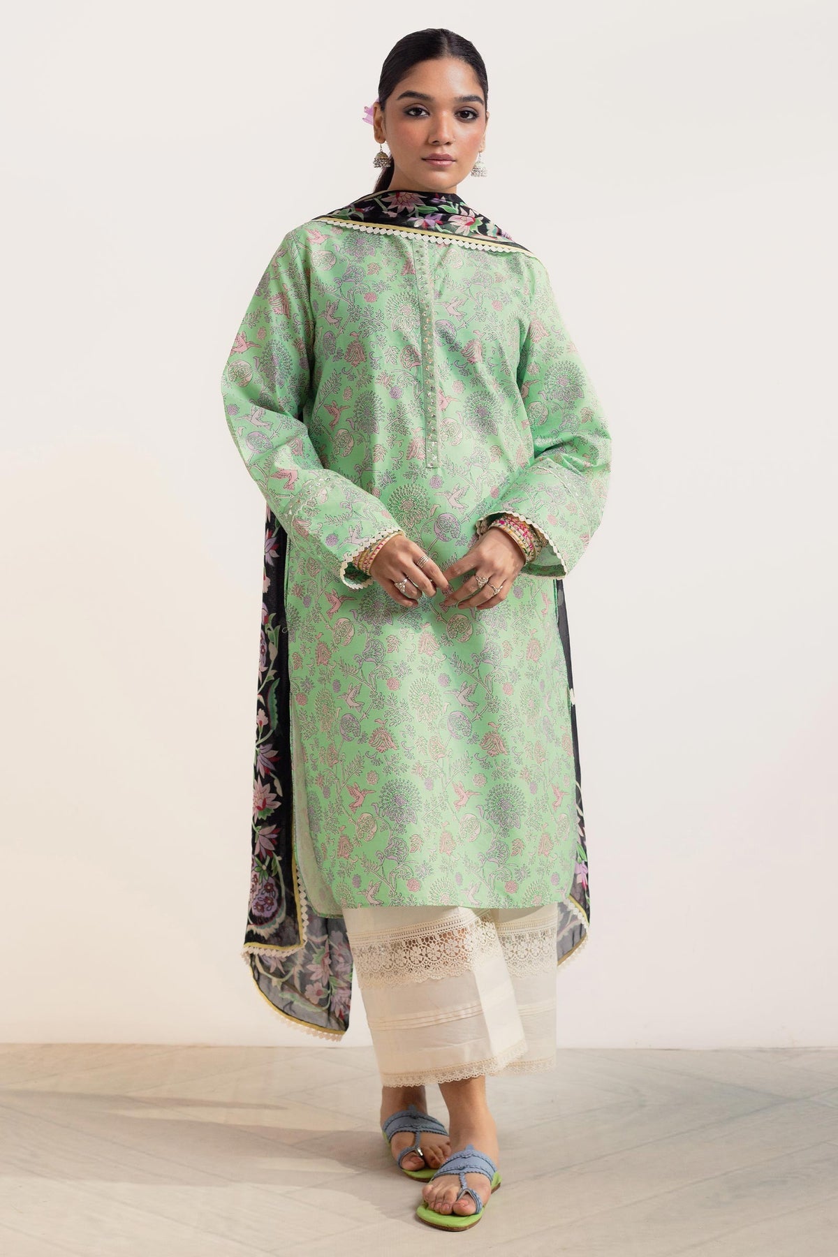 Mehak-D6- 3PC - Unstitched Coco Lawn Prints By Zara Shahjahan