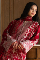 Unstitched 3-PC Embroidered Lawn Satori by Zara Shahjahan MEI - 8A