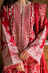 Unstitched 3-PC Embroidered Lawn Satori by Zara Shahjahan MEI - 8A