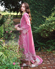 3-PC Unstitched Embroidered Lawn The Secret Garden By Mushq | Mystic Camellia