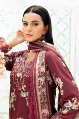 N-603 | 3PC Unstitched Suit Luxury Lawn Vol-06 Rangrez By Ramsha