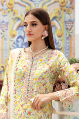 N-604 | 3PC Unstitched Suit Luxury Lawn Vol-06 Rangrez By Ramsha