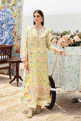 N-604 | 3PC Unstitched Suit Luxury Lawn Vol-06 Rangrez By Ramsha