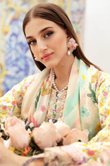 N-604 | 3PC Unstitched Suit Luxury Lawn Vol-06 Rangrez By Ramsha