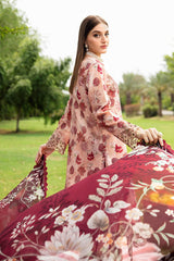 N-605 | 3PC Unstitched Suit Luxury Lawn Vol-06 Rangrez By Ramsha