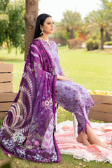 N-606 | 3PC Unstitched Suit Luxury Lawn Vol-06 Rangrez By Ramsha