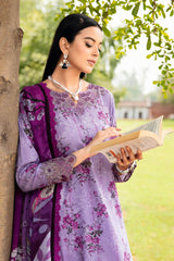 N-606 | 3PC Unstitched Suit Luxury Lawn Vol-06 Rangrez By Ramsha