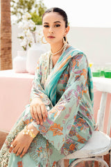 N-607 | 3PC Unstitched Suit Luxury Lawn Vol-06 Rangrez By Ramsha