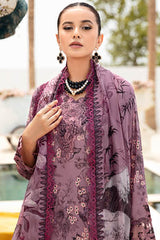 N-609 | 3PC Unstitched Suit Luxury Lawn Vol-06 Rangrez By Ramsha