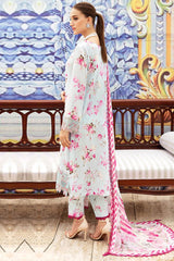 N-610 | 3PC Unstitched Suit Luxury Lawn Vol-06 Rangrez By Ramsha