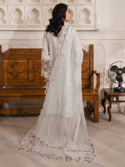 09-NERMINE | 3 PC Unstitched Luxury Lawn NAQSH By Binilyas