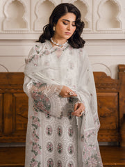 09-NERMINE | 3 PC Unstitched Luxury Lawn NAQSH By Binilyas