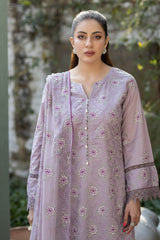 NF-1221 | 3PC Unstitched Mehrposh Embroidered Noor-E-Fajar By Raeesa Premium