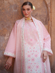 3-PC Unstitched Embroidered Luxury Lawn Nilofer By Mahnur | NL-01