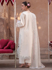 3-PC Unstitched Embroidered Luxury Lawn Nilofer By Mahnur | NL-02