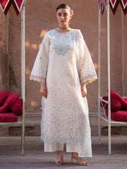 3-PC Unstitched Embroidered Luxury Lawn Nilofer By Mahnur | NL-02