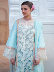 3-PC Unstitched Embroidered Luxury Lawn Nilofer By Mahnur | NL-03