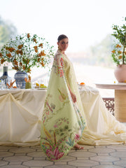 3-PC Unstitched Embroidered Luxury Lawn Nilofer By Mahnur | NL-06