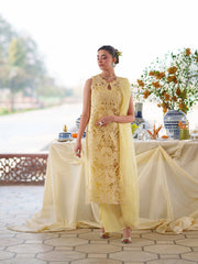 3-PC Unstitched Embroidered Luxury Lawn Nilofer By Mahnur | NL-07