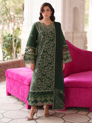 3-PC Unstitched Embroidered Luxury Lawn Nilofer By Mahnur | NL-09