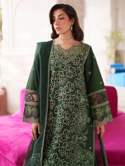 3-PC Unstitched Embroidered Luxury Lawn Nilofer By Mahnur | NL-09