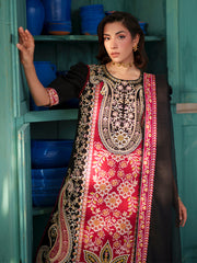 3-PC Unstitched Embroidered Luxury Lawn Nilofer By Mahnur | NL-12