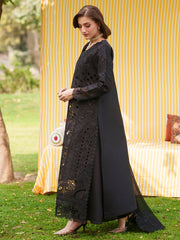 3-PC Unstitched Embroidered Luxury Lawn Nilofer By Mahnur | NL-14