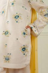 NORA-10B | 3Pc Unstitched Suit Embroidered Lawn 25 Coco By Zarashahjahan