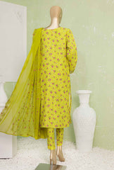 NVE-51 | 3 PC Unstitched Viscose Silk Suit Lawn Naubahar By Hz Textiles