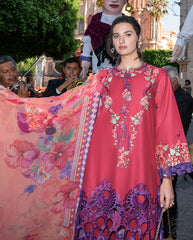 3-PC Unstitched Embroidered Lawn Odessey By Mushq | Nicolas