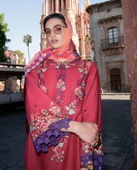 3-PC Unstitched Embroidered Lawn Odessey By Mushq | Nicolas