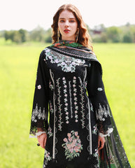 3-PC Unstitched Embroidered Lawn The Secret Garden By Mushq | Nightshade Bloom