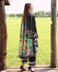 3-PC Unstitched Embroidered Lawn The Secret Garden By Mushq | Nightshade Bloom