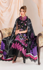 Nocturne-MW-10 | 3Pc Unstitched Suit Winter Meraki By Asifa & Nabeel